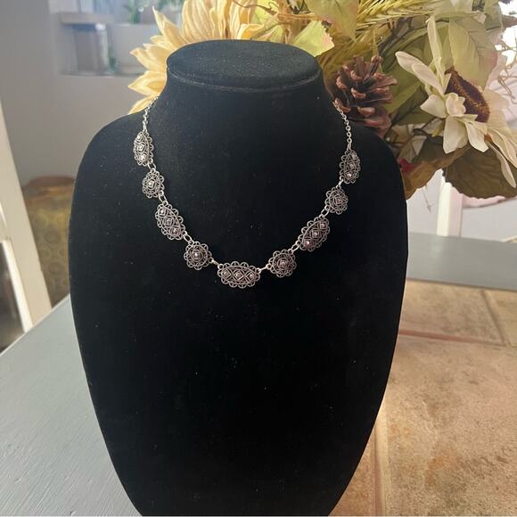 Gunmetal Vine Necklace - Picture 6 of 9